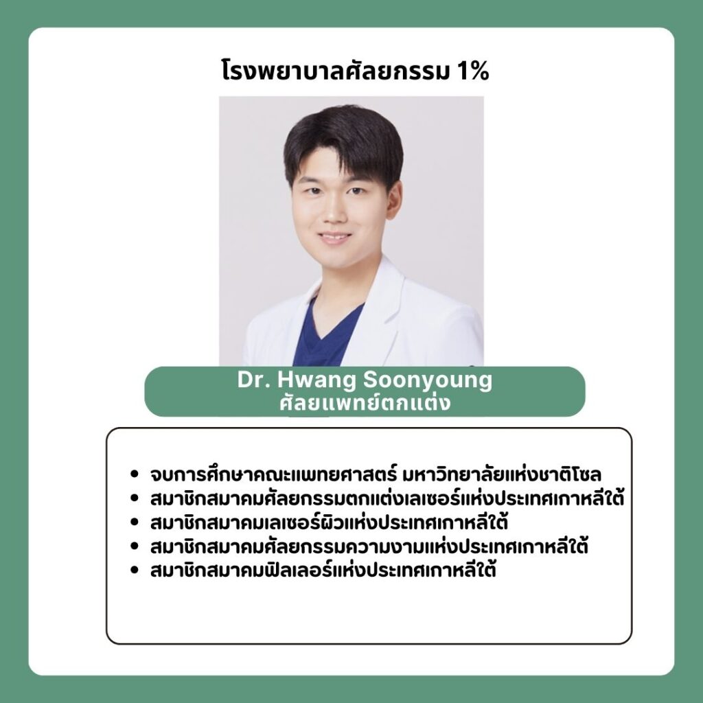 Dr. Hwang Soonyoung ศัลยแพทย์ตกแต่ง